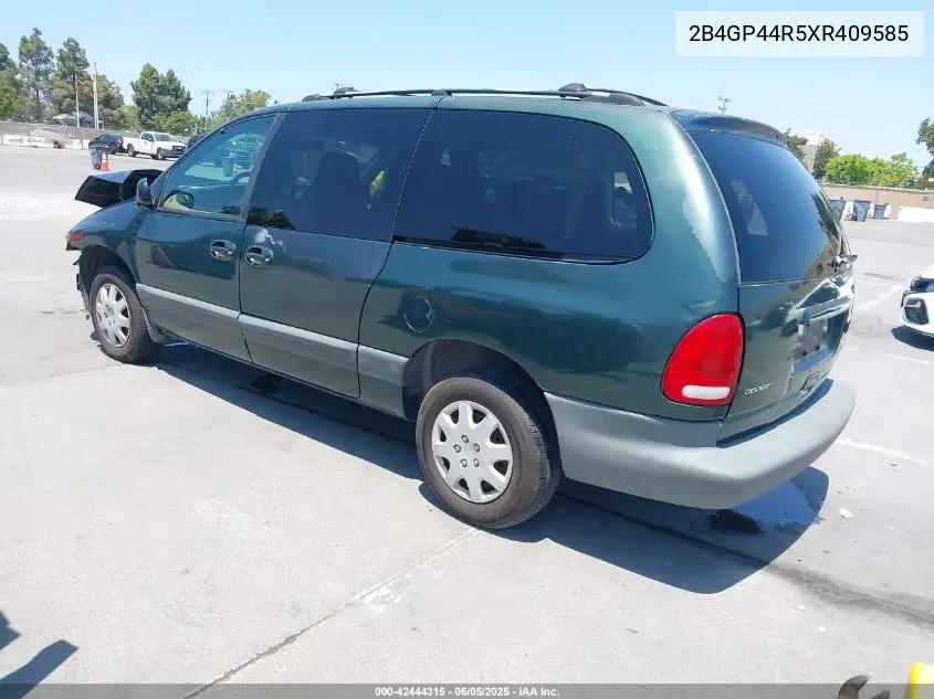1999 Dodge Grand Caravan Se VIN: 2B4GP44R5XR409585 Lot: 42444315