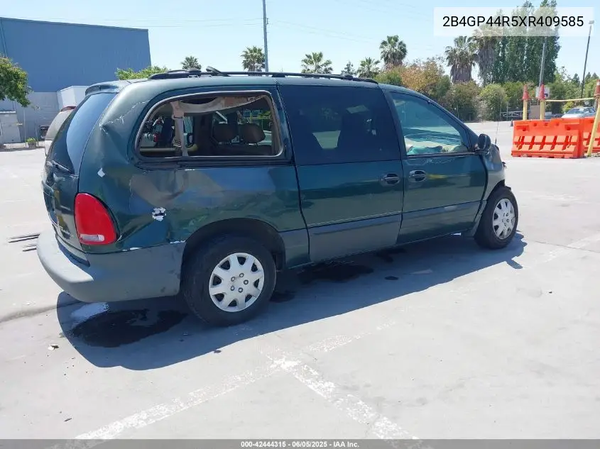 1999 Dodge Grand Caravan Se VIN: 2B4GP44R5XR409585 Lot: 42444315