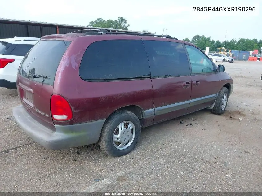 1999 Dodge Grand Caravan Se VIN: 2B4GP44GXXR190296 Lot: 42468010