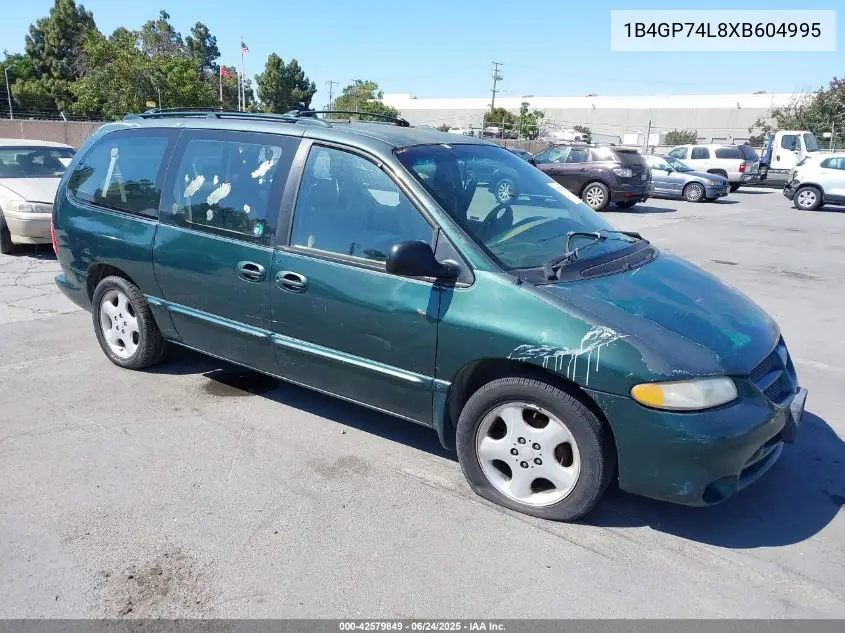 1999 Dodge Grand Caravan Es VIN: 1B4GP74L8XB604995 Lot: 42579849