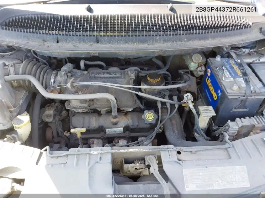 2002 Dodge Grand Caravan Sport VIN: 2B8GP44372R661261 Lot: 42229318