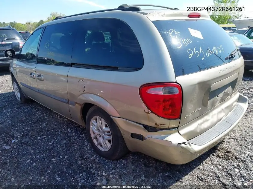 2002 Dodge Grand Caravan Sport VIN: 2B8GP44372R661261 Lot: 42229318