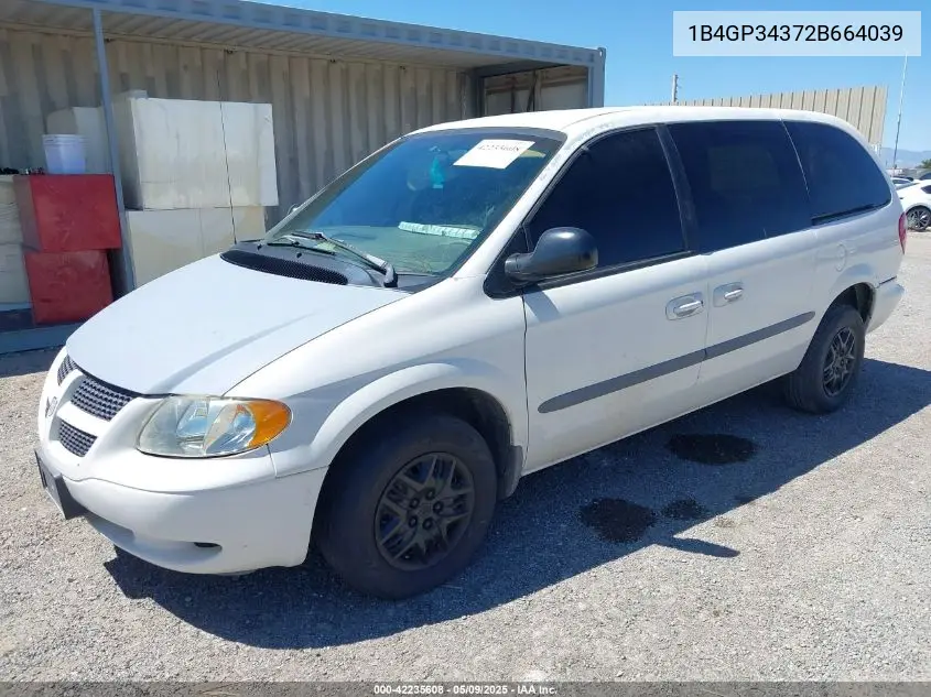 2002 Dodge Grand Caravan El VIN: 1B4GP34372B664039 Lot: 42235608