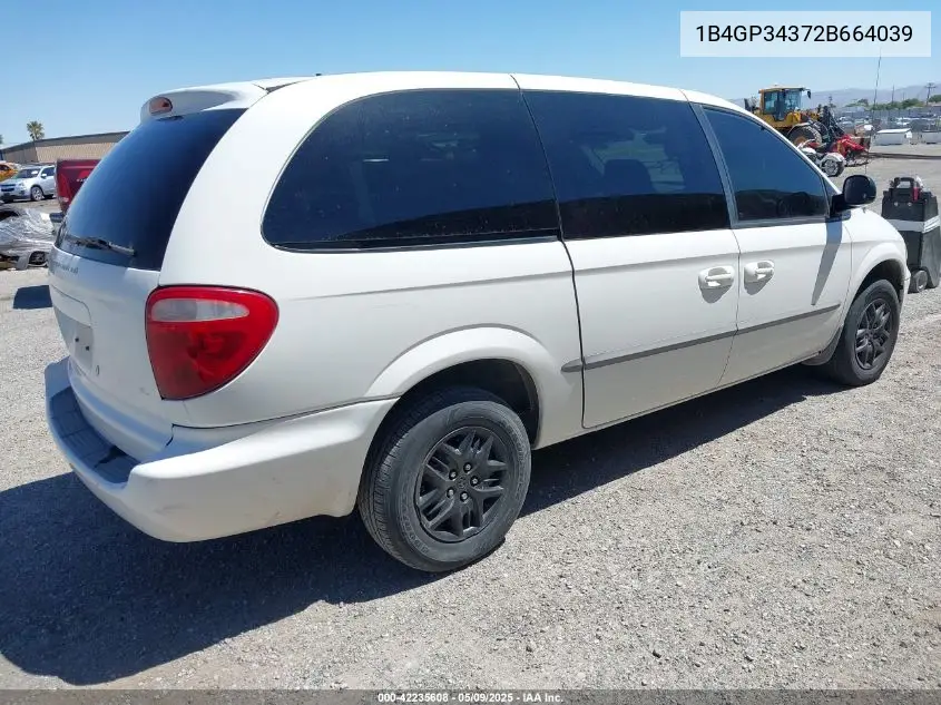 2002 Dodge Grand Caravan El VIN: 1B4GP34372B664039 Lot: 42235608