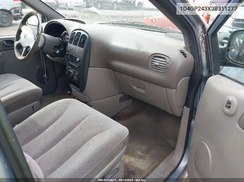 2003 Dodge Grand Caravan Se VIN: 1D4GP243X3B311277 Lot: 42228873