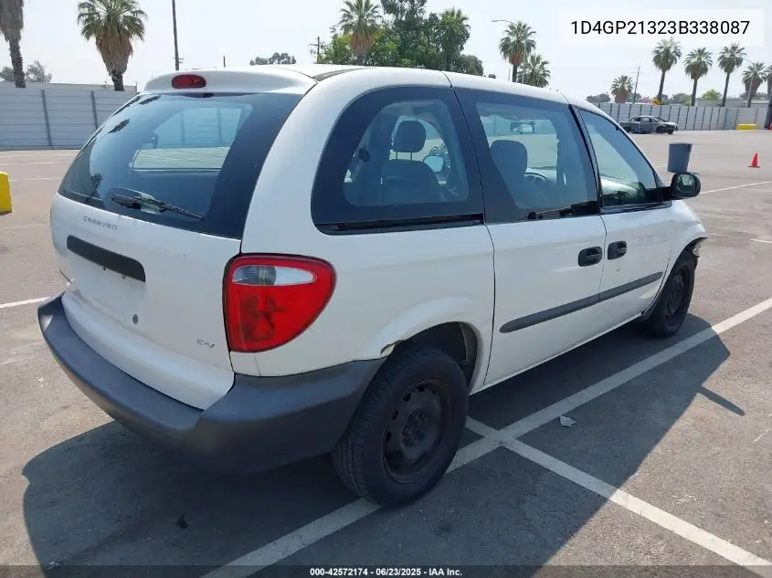 2003 Dodge Caravan Cv VIN: 1D4GP21323B338087 Lot: 42572174