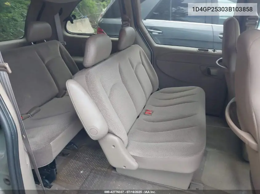 2003 Dodge Caravan Se VIN: 1D4GP25303B103858 Lot: 42776337