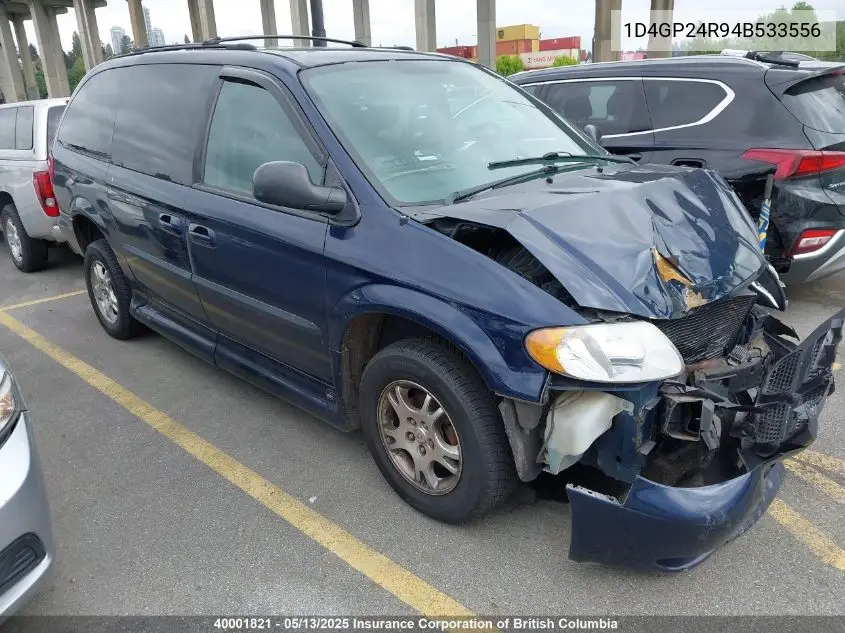 2004 Dodge Grand Caravan VIN: 1D4GP24R94B533556 Lot: 40001821