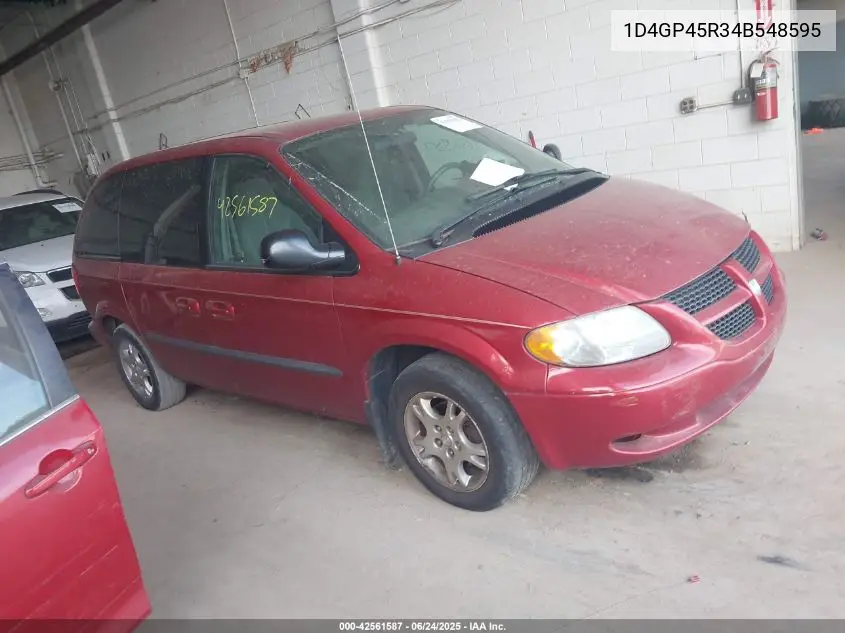 2004 Dodge Caravan Sxt VIN: 1D4GP45R34B548595 Lot: 42561587