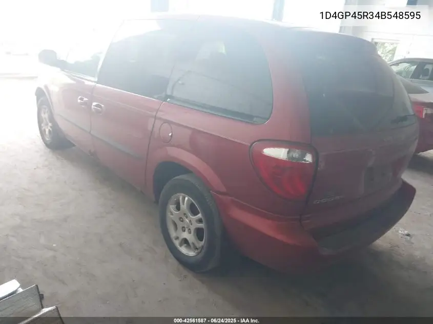 2004 Dodge Caravan Sxt VIN: 1D4GP45R34B548595 Lot: 42561587