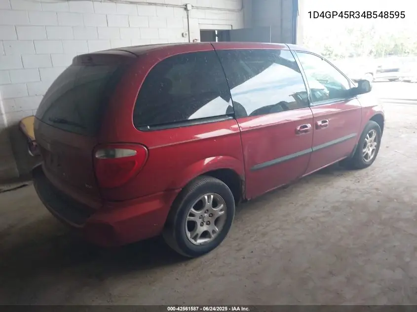 2004 Dodge Caravan Sxt VIN: 1D4GP45R34B548595 Lot: 42561587