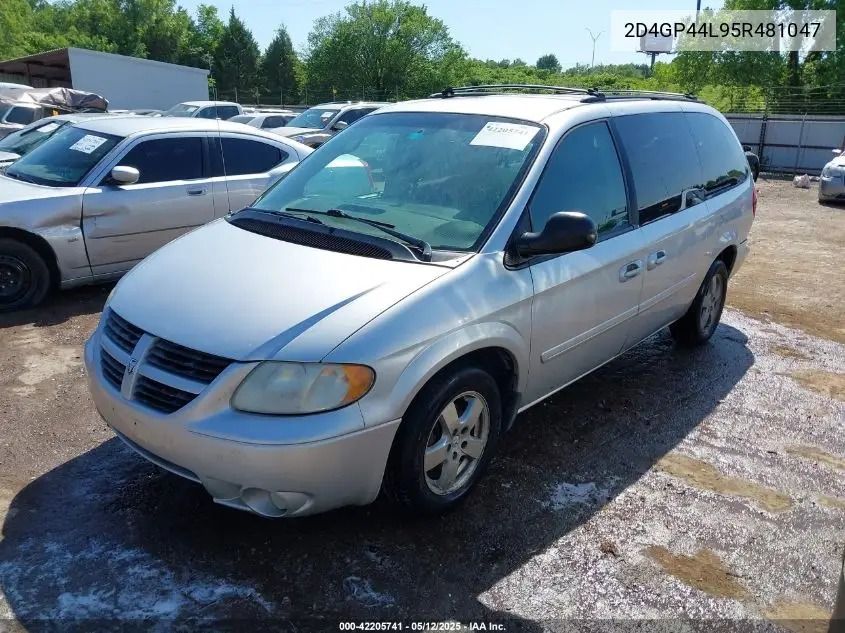 2005 Dodge Grand Caravan Sxt VIN: 2D4GP44L95R481047 Lot: 42205741