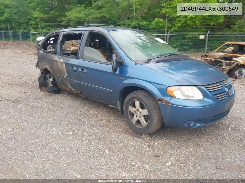 2005 Dodge Grand Caravan Sxt VIN: 2D4GP44LX5R300649 Lot: 42251092