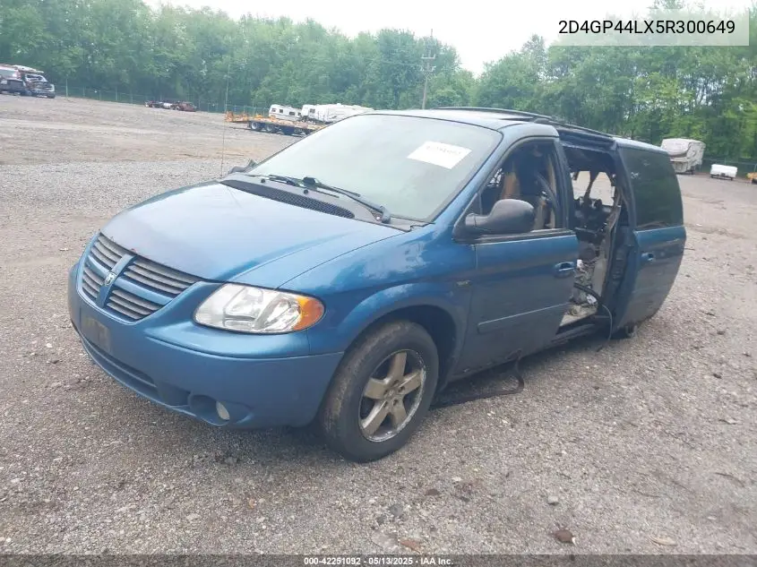 2005 Dodge Grand Caravan Sxt VIN: 2D4GP44LX5R300649 Lot: 42251092