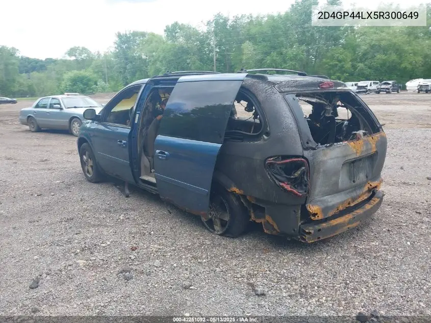 2005 Dodge Grand Caravan Sxt VIN: 2D4GP44LX5R300649 Lot: 42251092