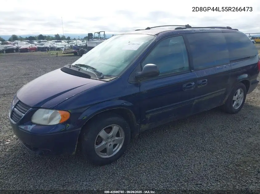 2005 Dodge Grand Caravan Sxt VIN: 2D8GP44L55R266473 Lot: 42586780