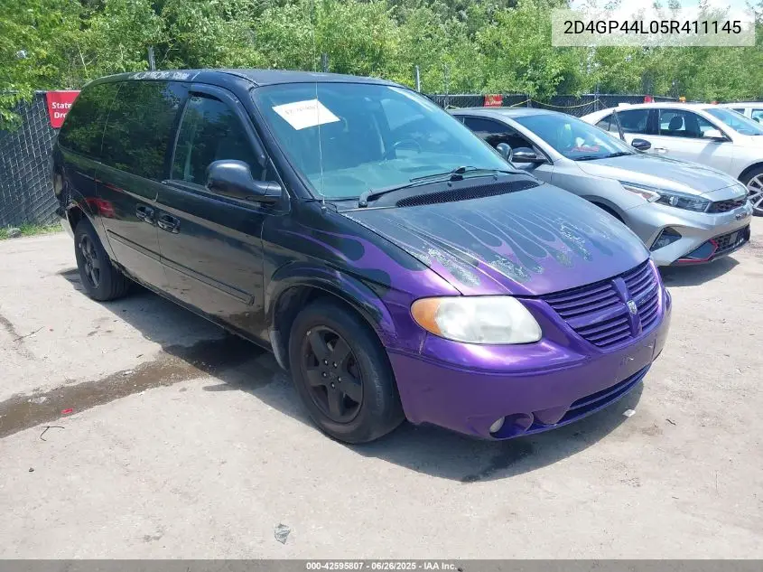 2005 Dodge Grand Caravan Sxt VIN: 2D4GP44L05R411145 Lot: 42595807