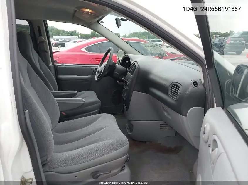 2005 Dodge Grand Caravan Se VIN: 1D4GP24R65B191887 Lot: 42611839