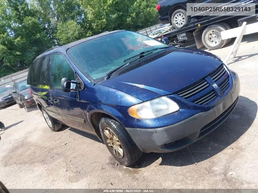 2005 Dodge Caravan Se VIN: 1D4GP25R55B329143 Lot: 42616268
