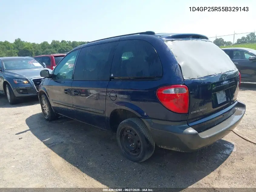 2005 Dodge Caravan Se VIN: 1D4GP25R55B329143 Lot: 42616268
