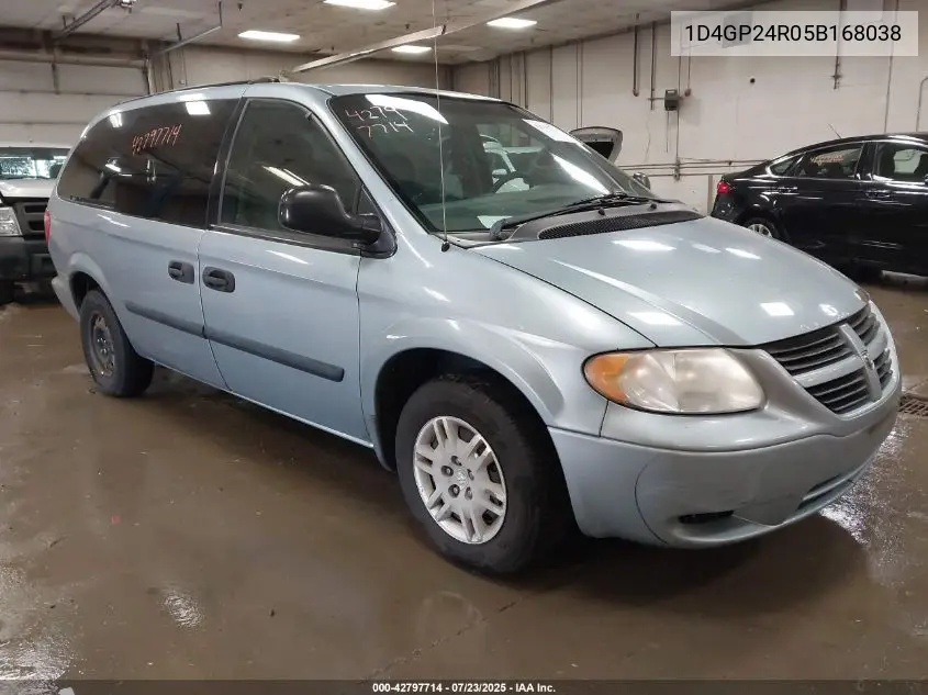 2005 Dodge Grand Caravan Se VIN: 1D4GP24R05B168038 Lot: 42797714