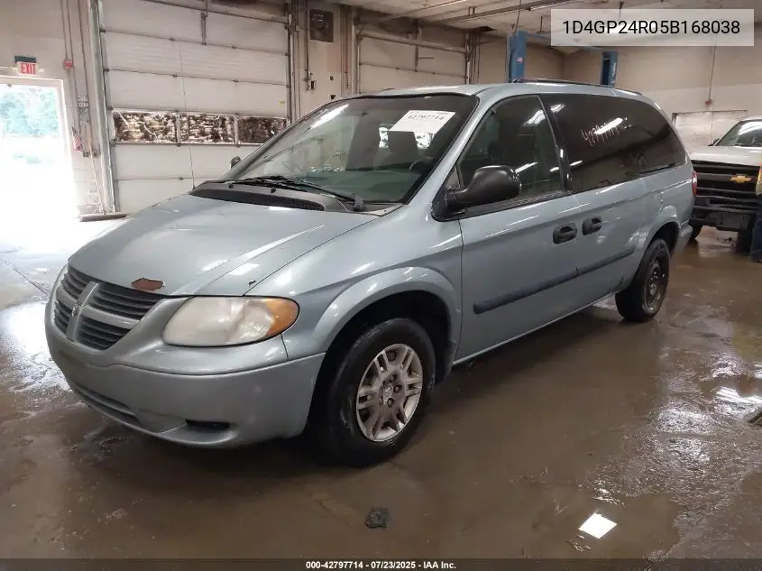 2005 Dodge Grand Caravan Se VIN: 1D4GP24R05B168038 Lot: 42797714