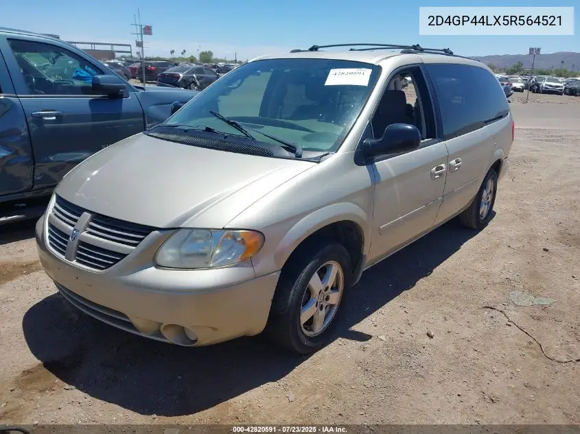 2005 Dodge Grand Caravan Sxt VIN: 2D4GP44LX5R564521 Lot: 42820591