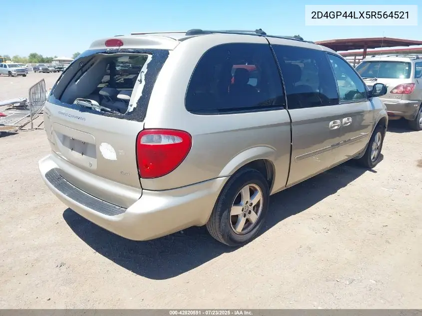 2005 Dodge Grand Caravan Sxt VIN: 2D4GP44LX5R564521 Lot: 42820591