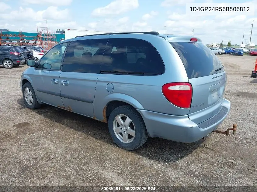 2006 Dodge Grand Caravan Se VIN: 1D4GP24R56B506812 Lot: 30065261