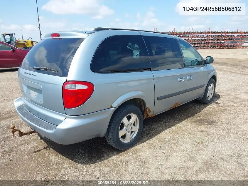 2006 Dodge Grand Caravan Se VIN: 1D4GP24R56B506812 Lot: 30065261