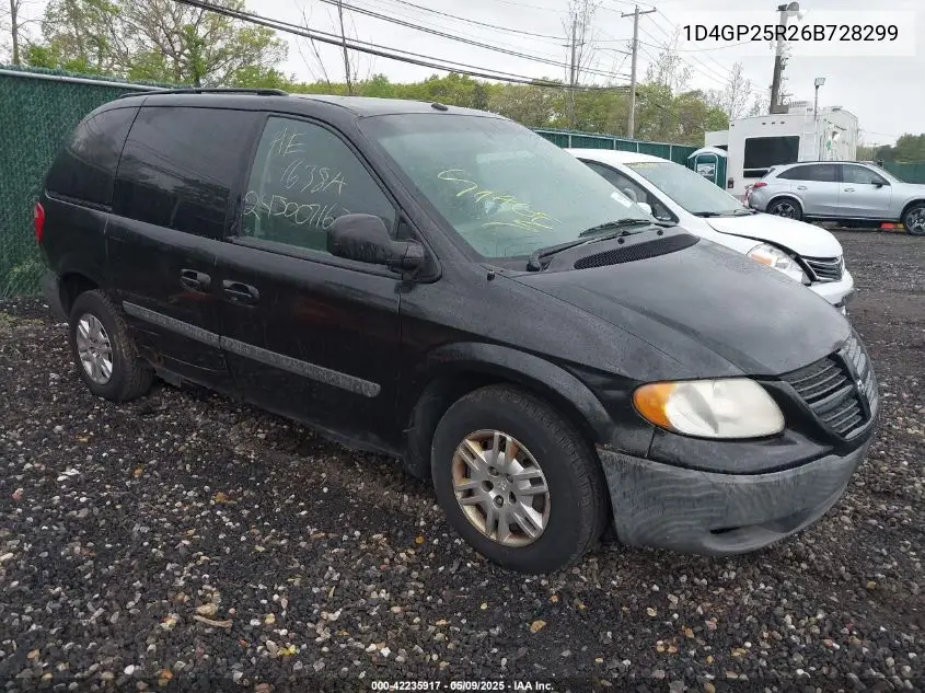 2006 Dodge Caravan Se VIN: 1D4GP25R26B728299 Lot: 42235917