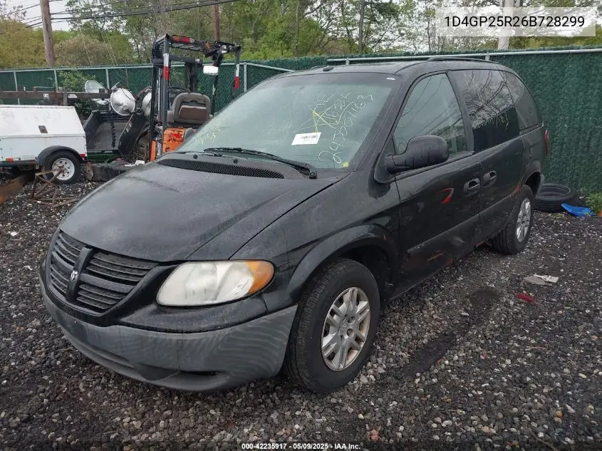 2006 Dodge Caravan Se VIN: 1D4GP25R26B728299 Lot: 42235917