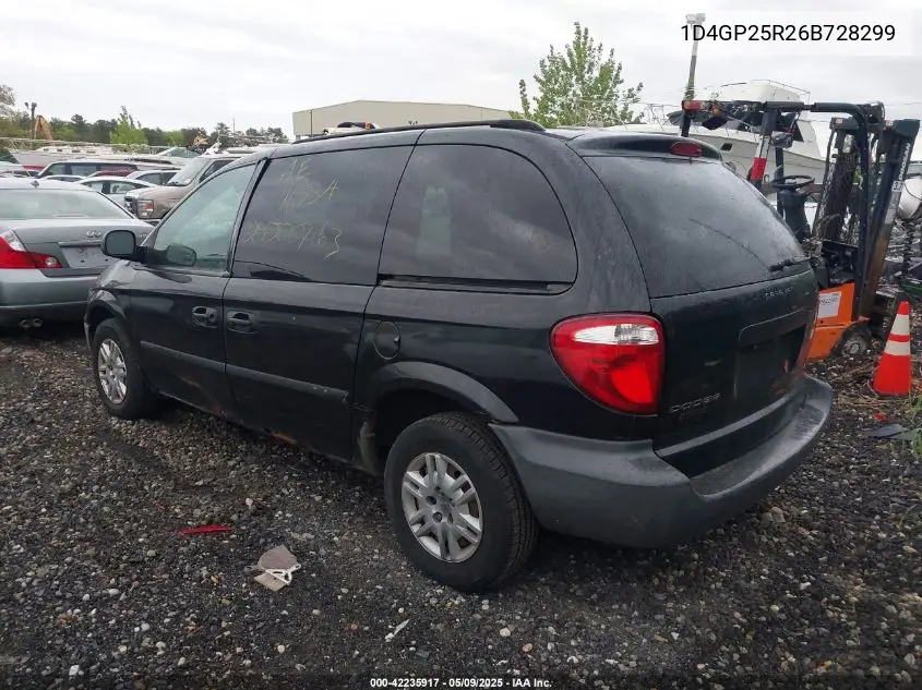 2006 Dodge Caravan Se VIN: 1D4GP25R26B728299 Lot: 42235917