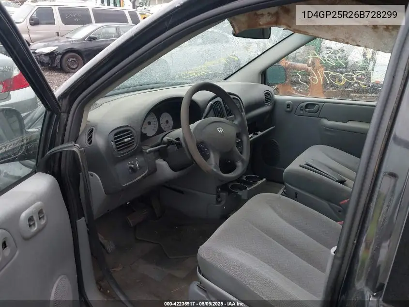2006 Dodge Caravan Se VIN: 1D4GP25R26B728299 Lot: 42235917