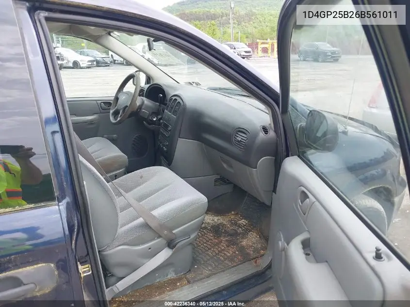 2006 Dodge Caravan Se VIN: 1D4GP25B26B561011 Lot: 42236340