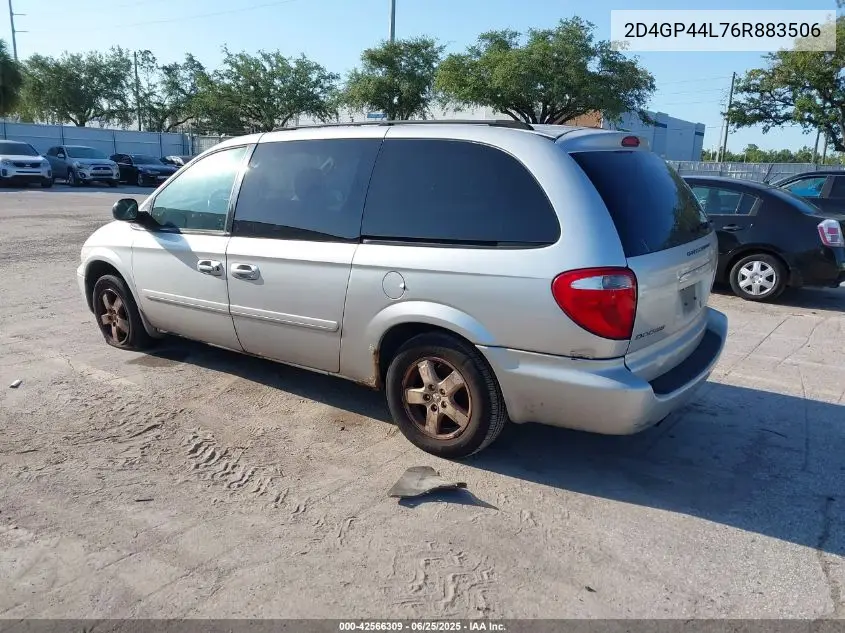 2006 Dodge Grand Caravan Sxt VIN: 2D4GP44L76R883506 Lot: 42566309