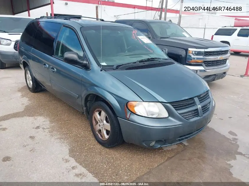 2006 Dodge Grand Caravan Sxt VIN: 2D4GP44L46R746488 Lot: 42581133