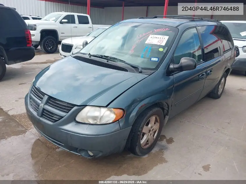 2006 Dodge Grand Caravan Sxt VIN: 2D4GP44L46R746488 Lot: 42581133