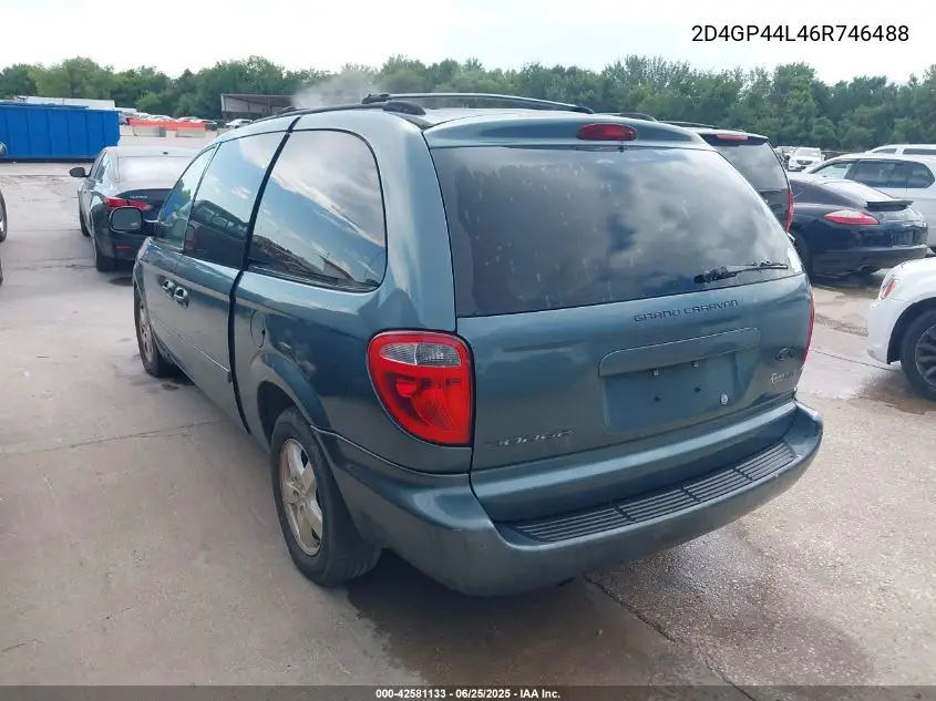 2006 Dodge Grand Caravan Sxt VIN: 2D4GP44L46R746488 Lot: 42581133