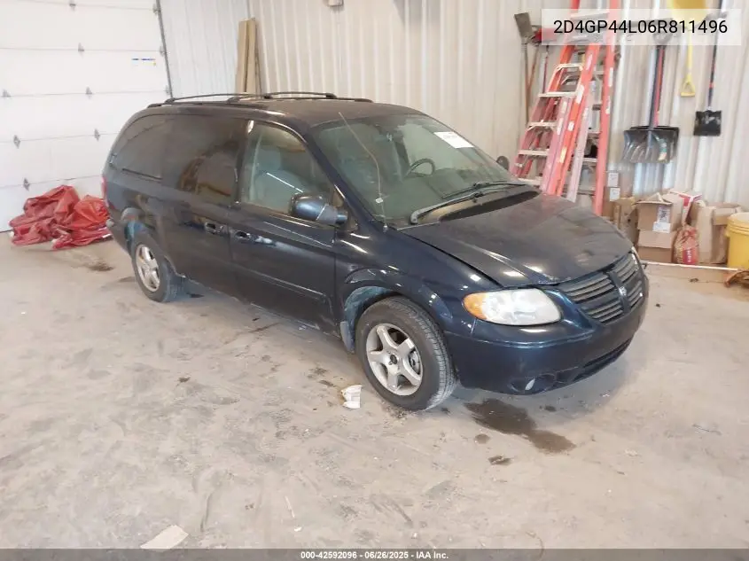 2006 Dodge Grand Caravan Sxt VIN: 2D4GP44L06R811496 Lot: 42592096