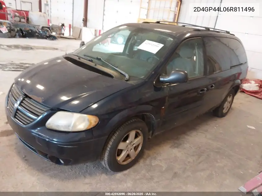 2006 Dodge Grand Caravan Sxt VIN: 2D4GP44L06R811496 Lot: 42592096