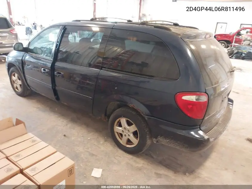 2006 Dodge Grand Caravan Sxt VIN: 2D4GP44L06R811496 Lot: 42592096