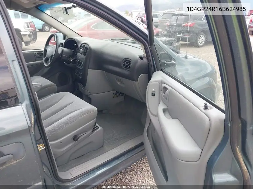2006 Dodge Grand Caravan Se VIN: 1D4GP24R16B624985 Lot: 42604856
