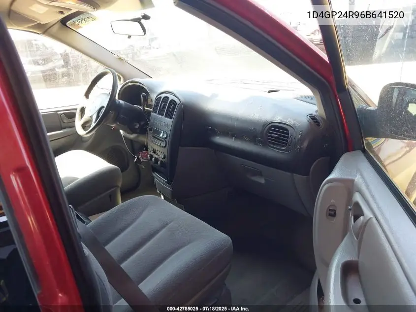 2006 Dodge Grand Caravan Se VIN: 1D4GP24R96B641520 Lot: 42785025