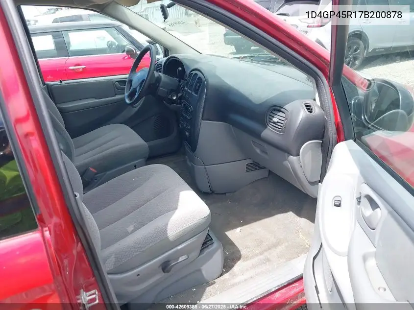 2007 Dodge Caravan Sxt VIN: 1D4GP45R17B200878 Lot: 42609385