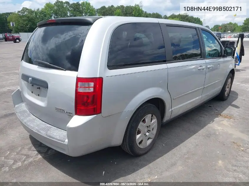 2009 Dodge Grand Caravan Se VIN: 1D8HN44E99B502171 Lot: 42267604