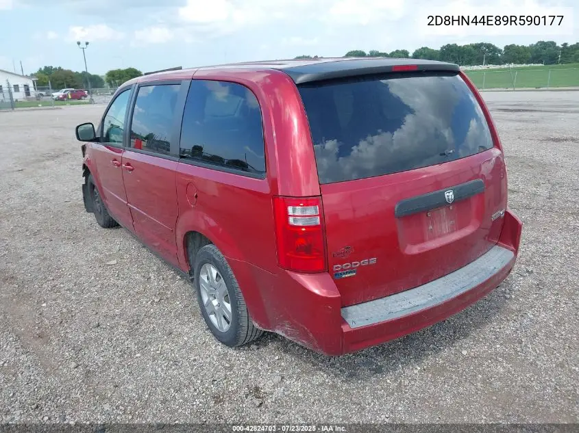 2009 Dodge Grand Caravan Se VIN: 2D8HN44E89R590177 Lot: 42824703
