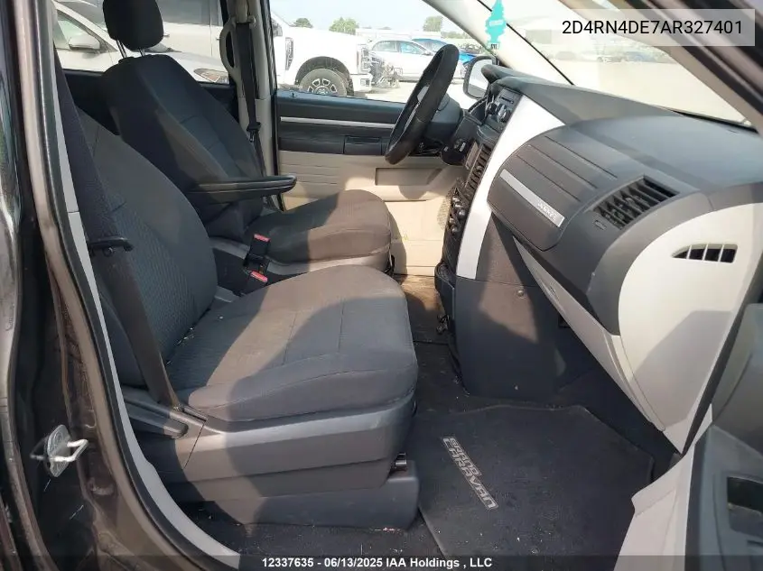 2010 Dodge Grand Caravan Se VIN: 2D4RN4DE7AR327401 Lot: 12337635
