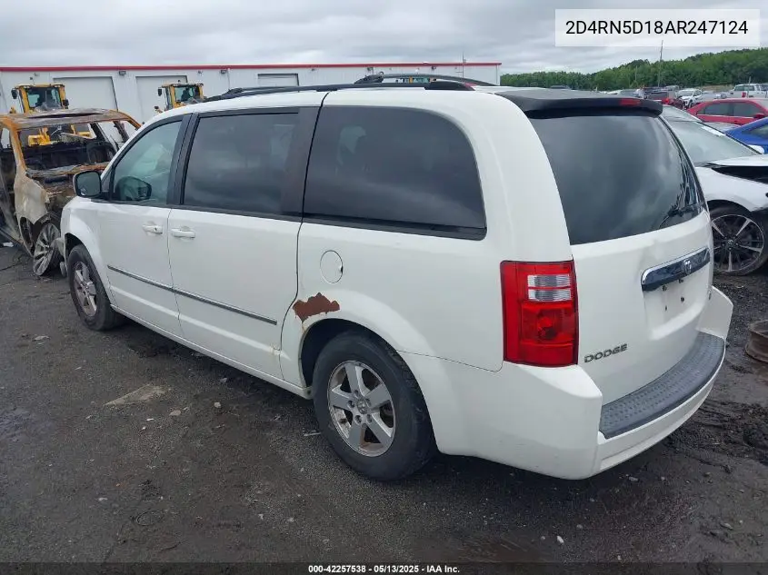 2010 Dodge Grand Caravan Sxt VIN: 2D4RN5D18AR247124 Lot: 42257538
