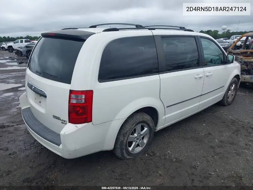 2010 Dodge Grand Caravan Sxt VIN: 2D4RN5D18AR247124 Lot: 42257538